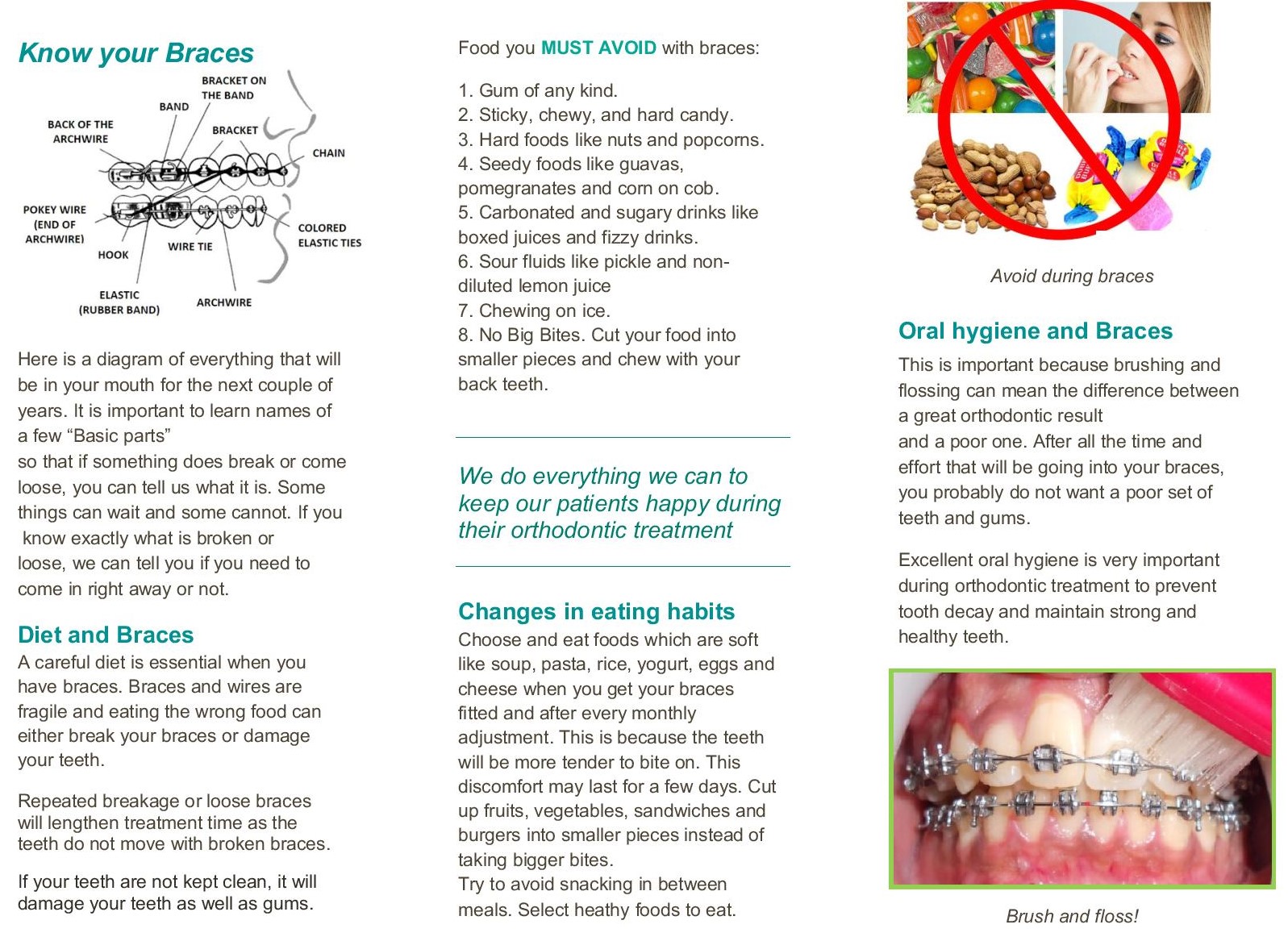 Post op Instructions for Your Braces 002.1